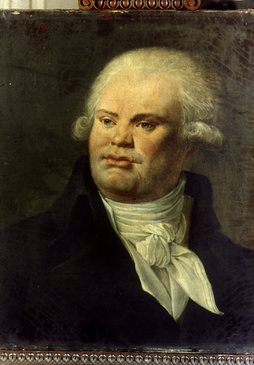 Portræt af Georges Jacques Danton (1759 - 1794). Anonymt maleri af den franske skole. Musée Carnavalet, Paris. af French School