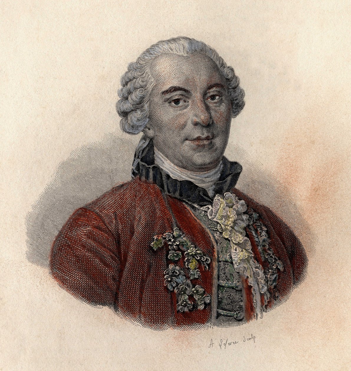Portræt af Georges Louis Leclerc, greve af Buffon (1707-1788), fransk naturforsker og forfatter. I "" Portrætter af nyttige mænd"" af French School