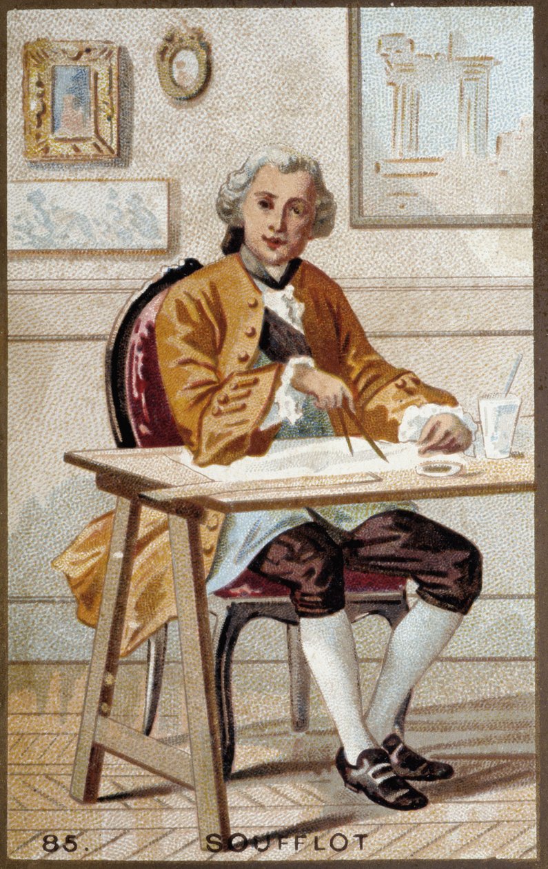 Portræt af Germain Soufflot (1713-1780), fransk arkitekt. af French School