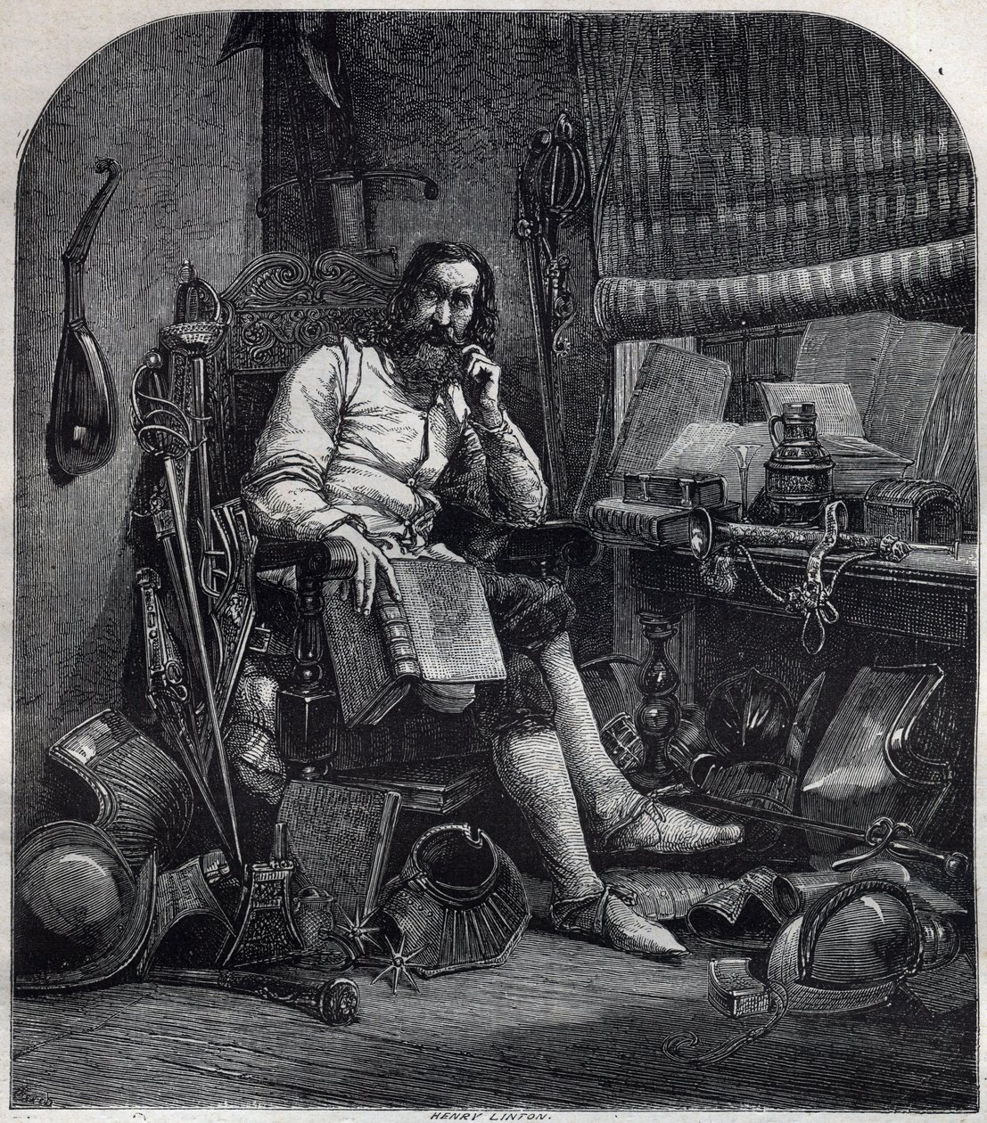 Portræt af Gjergj Kastrioti Skanderbeg (eller George Scanderbeg) Georges Scanderberg af French School