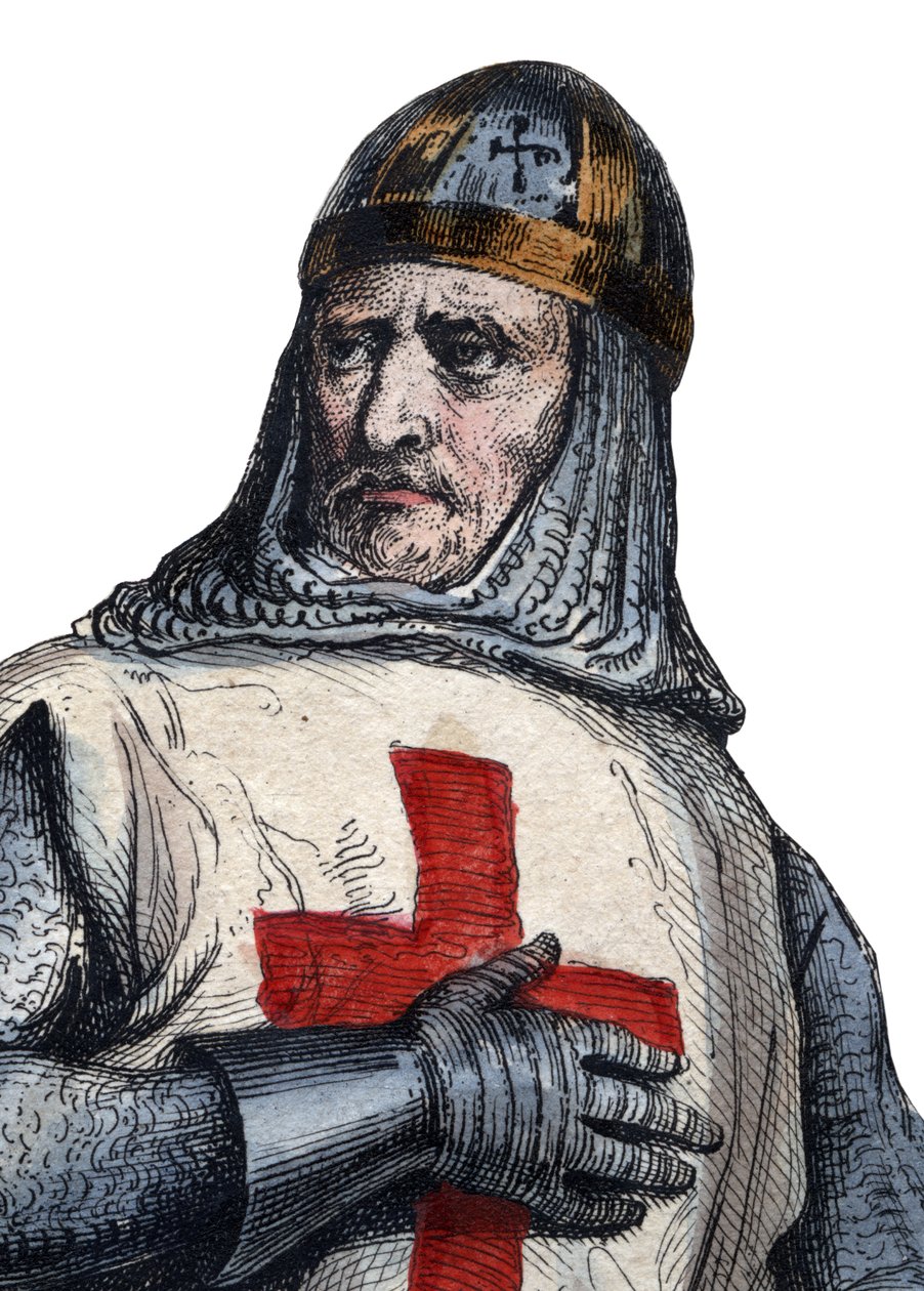 Portræt af Godfrey af Bouillon (104061-1100), frankisk ridder, en af lederne af det første korstog. af French School