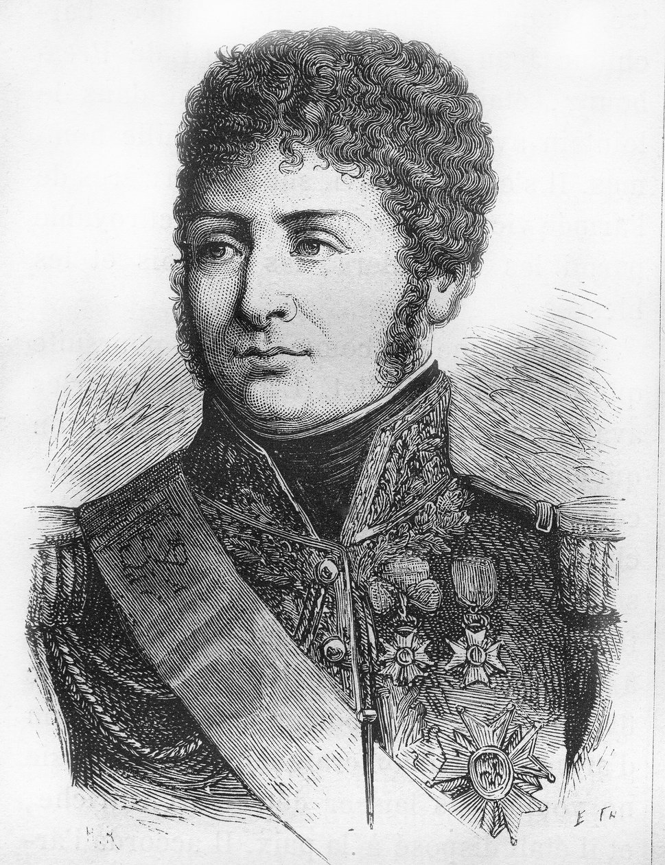 Portræt af Henri Clarke, fransk general og politiker (hertug af Feltre 1809 af French School