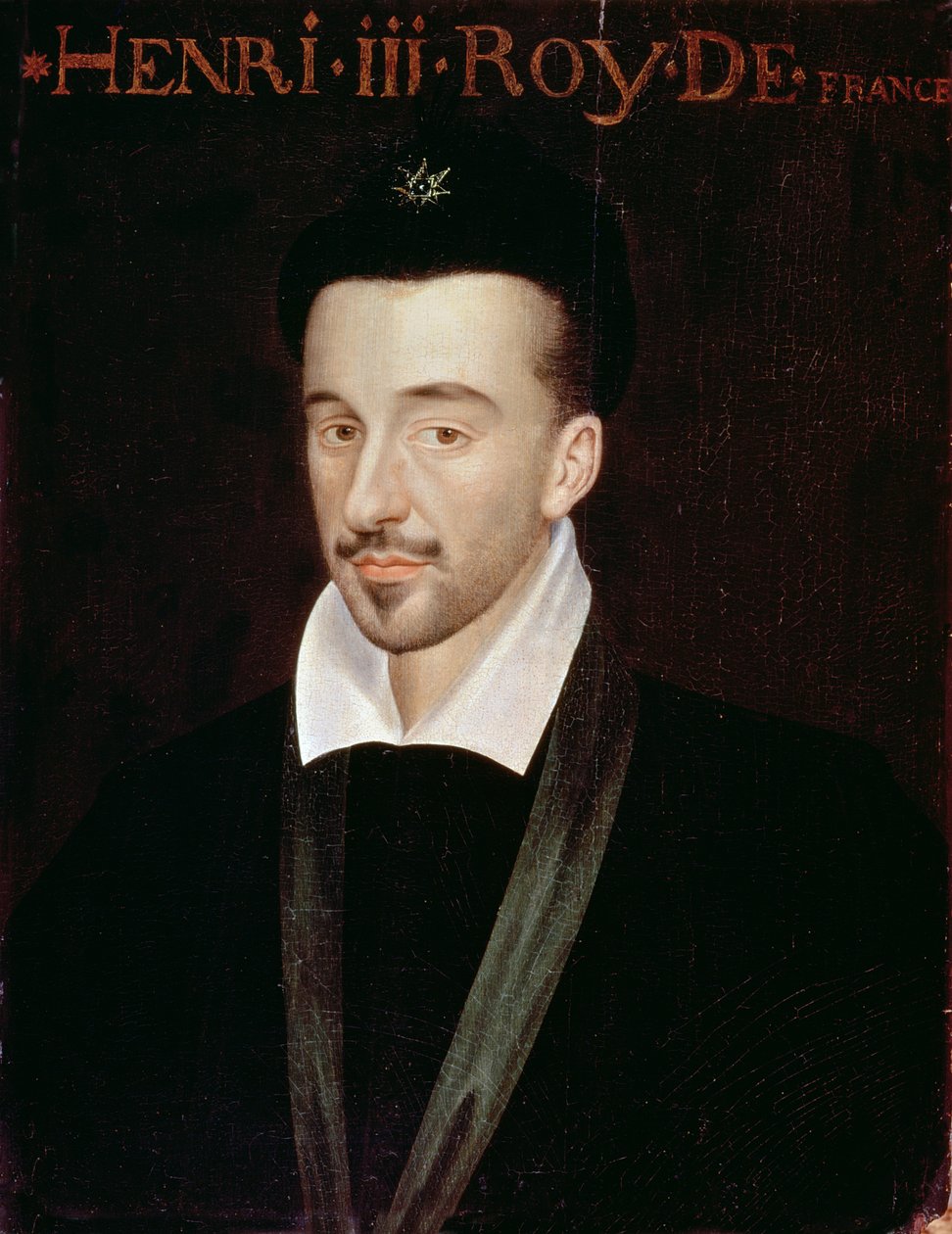Portræt af Henri III (1551-89) af French School