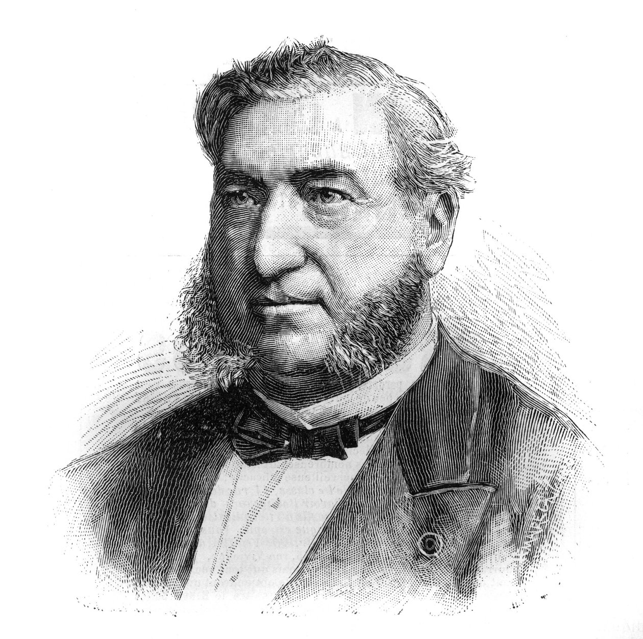 Portræt af Henri Legrand du Saulle (1830-1886), fransk psykiater. Indgravering i ""The Illustrated World"" af French School