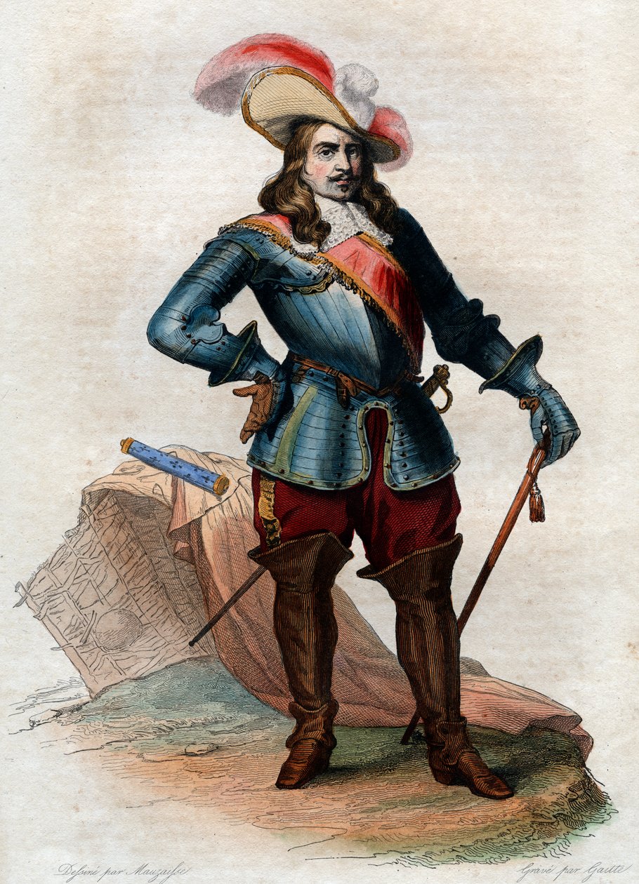 Portræt af Henri de La Tour dAuvergne, Vicomte de Turenne (1611-1675), marskal af Frankrig. af French School