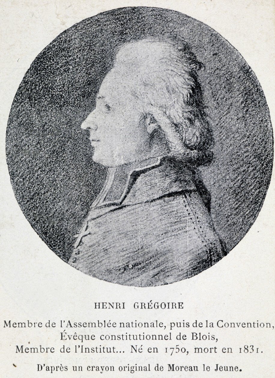 Portræt af Henri kendt som Abbe Gregoire (1750-1831), fransk gejstlig og politiker af French School