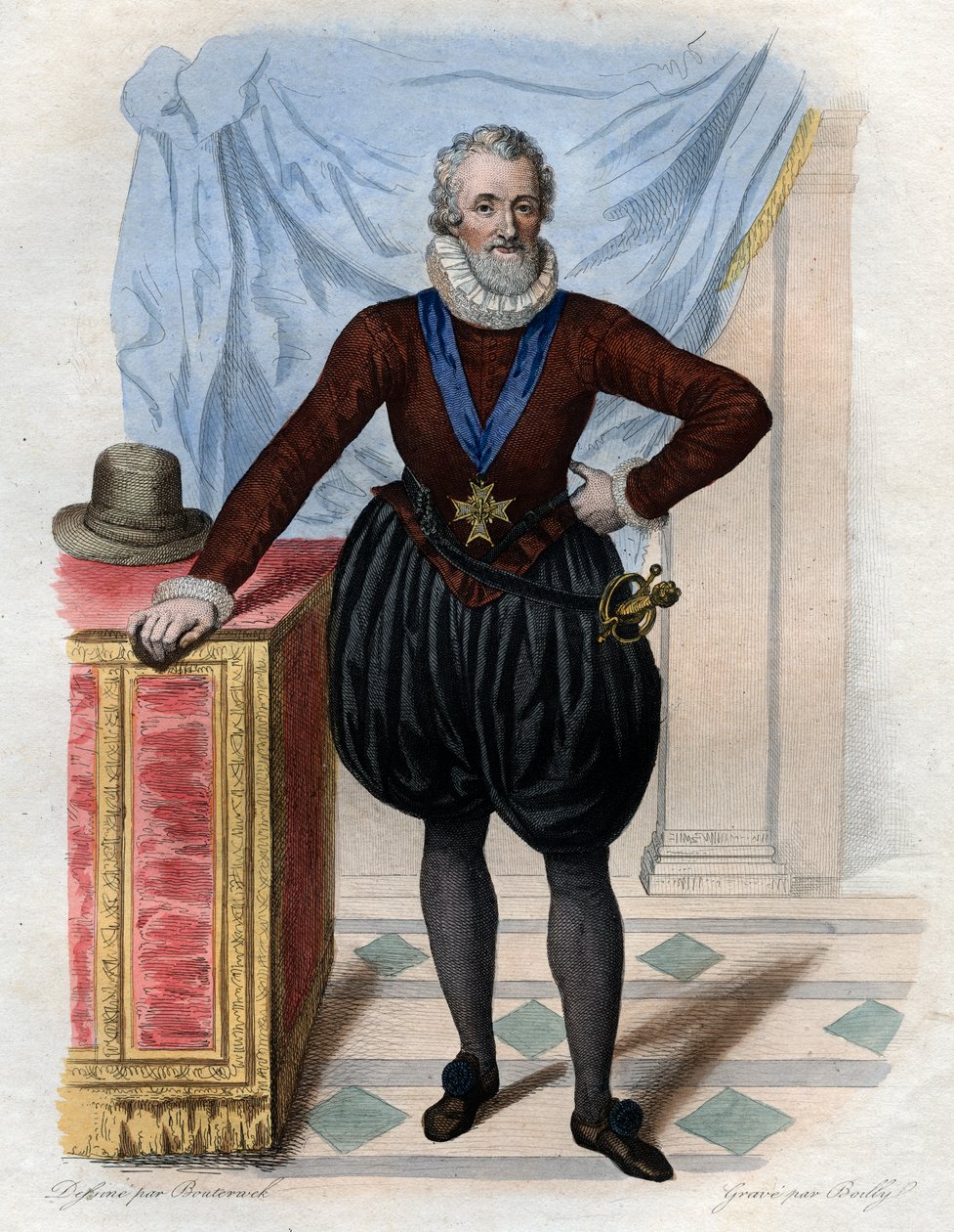 Portræt af Henrik IV (1553-1610), konge af Frankrig. af French School
