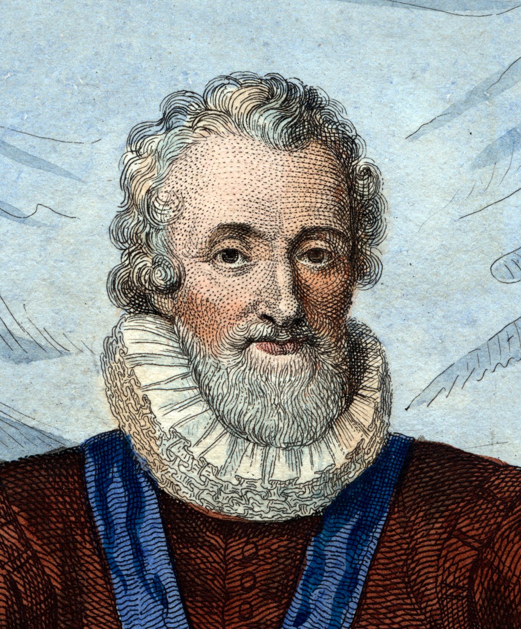 Portræt af Henrik IV (1553-1610), konge af Frankrig. af French School