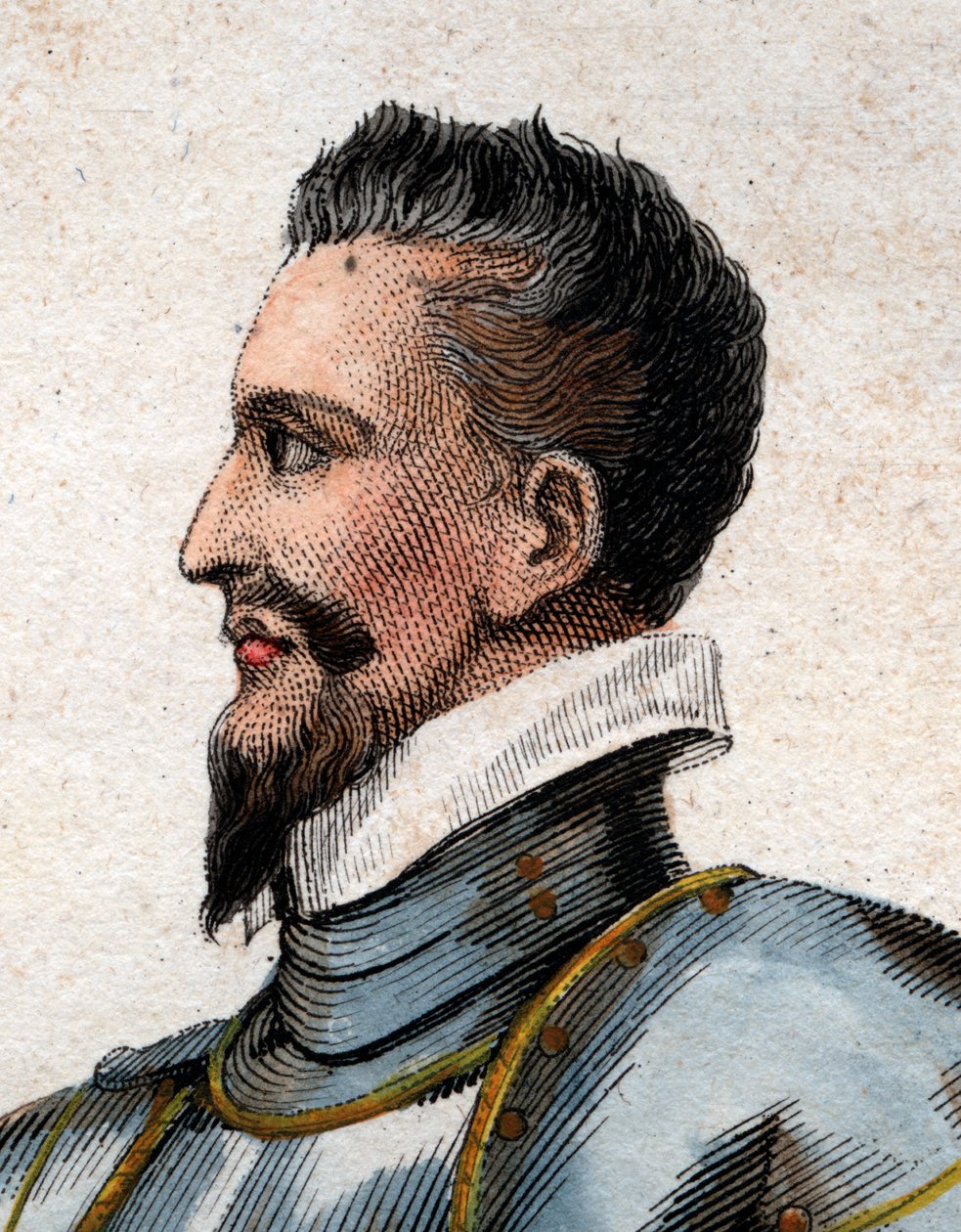 Portræt af Henrik I, hertug af Guise (1550-1588), kaldet den arrede. af French School