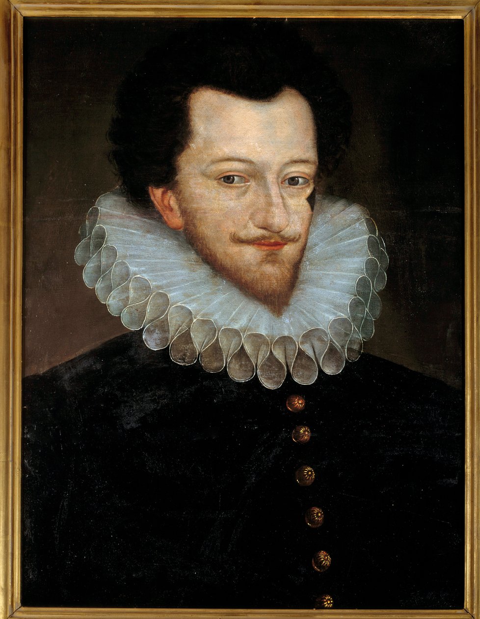Portræt af Henrik I af Lorraine, tredje hertug af Guise kaldet scaren (1550-1588) Anonymt træmaleri af den franske skole. 16. århundrede søn. 0,66x0,46 m af French School