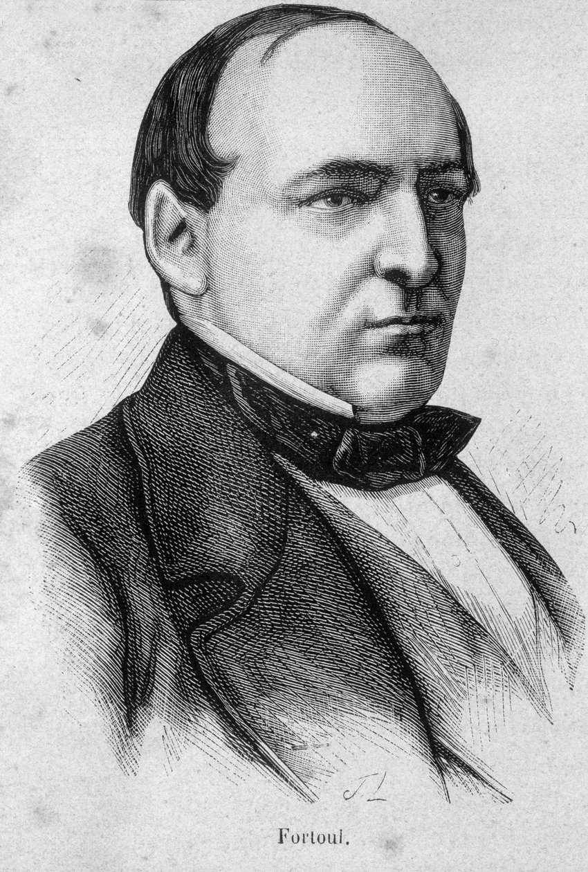 Portræt af Hippolyte Fortoul, fransk forfatter og minister (1811-1856) - i "" L