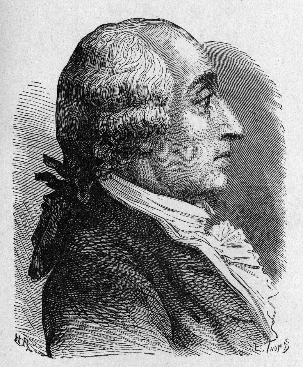 Portræt af Jacques Alexandre César Charles (1746 - 1823), fransk fysiker - i "" Album of Science; berømte videnskabsmænd; Store opdagelser””” 1896. af French School