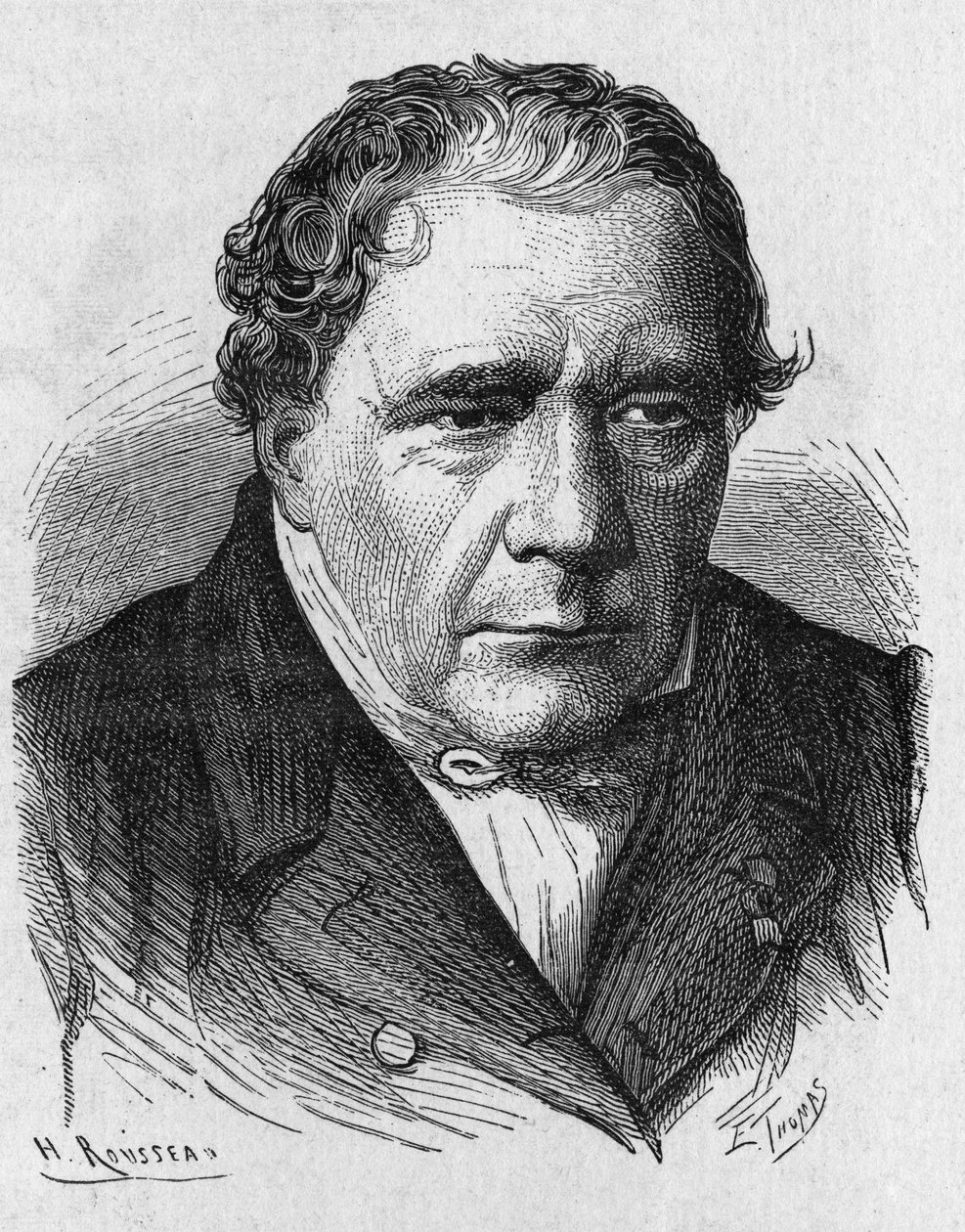 Portræt af Jacques Babinet (1794 - 1872), fransk fysiker og astronom - i "Album de la Science; berømte videnskabsmænd; Store opdagelser””” 1896. af French School
