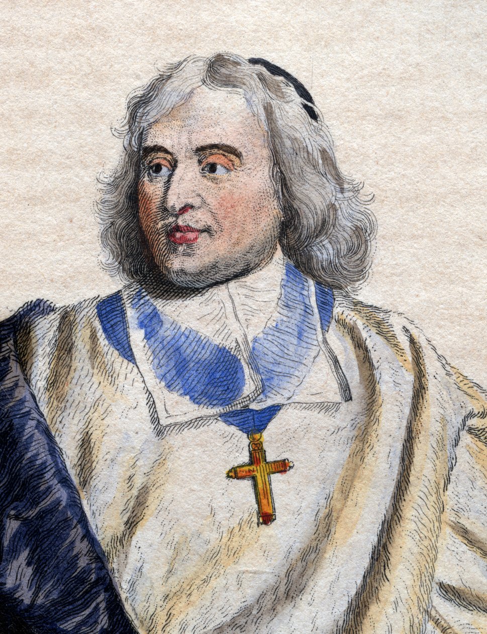 Portræt af Jacques Benigne Bossuet (1627-1704), fransk biskop og teolog. af French School