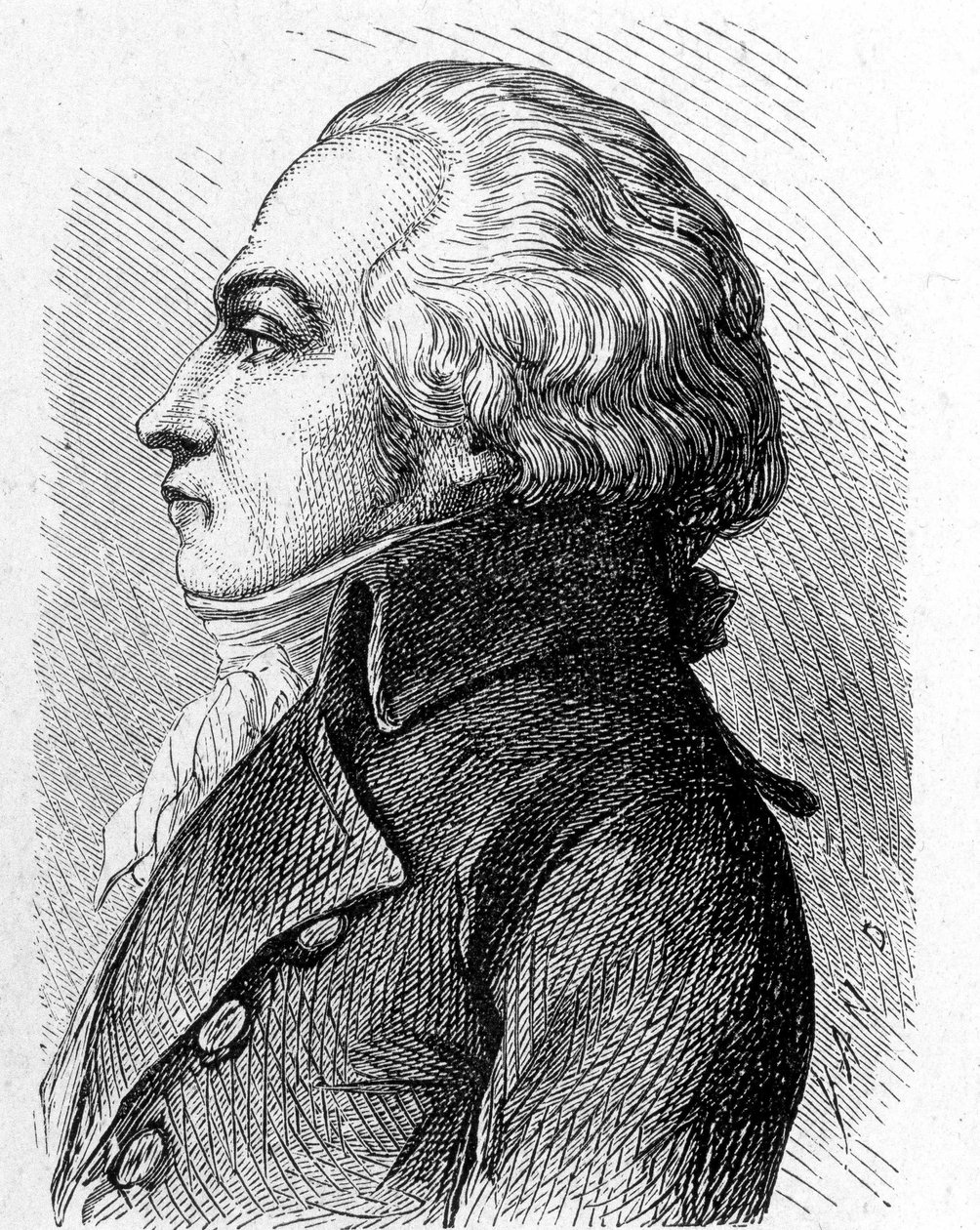 Portræt af Jacques Constantin Perier (1742 - 1818) - i "" Album of Science; berømte lærde; Store opdagelser””” 1896. af French School
