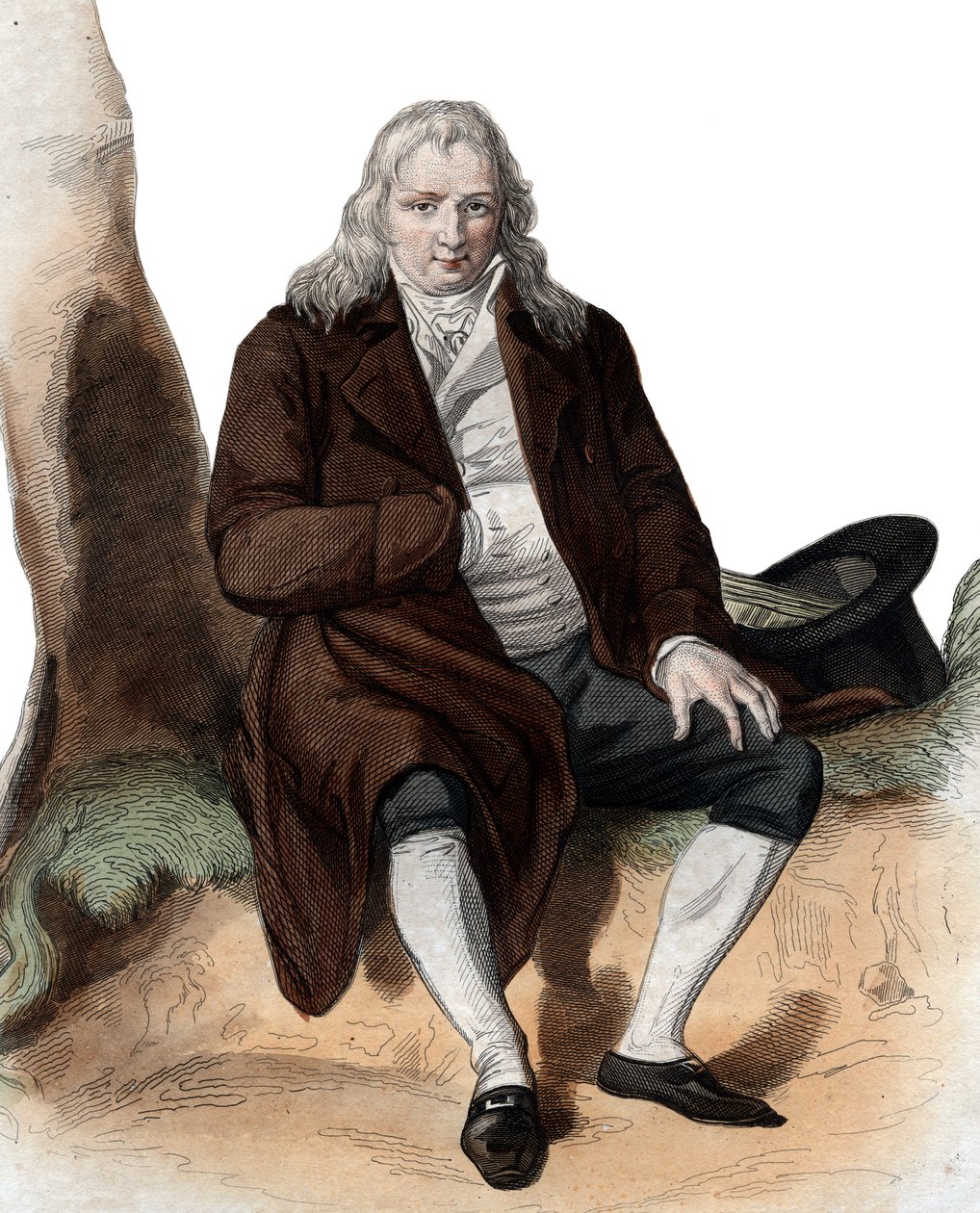 Portræt af Jacques Henri Bernardin de Saint Pierre (1737-1814), fransk forfatter og botaniker. af French School