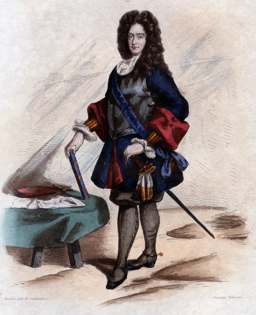 Portræt af James FitzJames, 1. hertug af Berwick (1670-1734), fransk militærleder. af French School