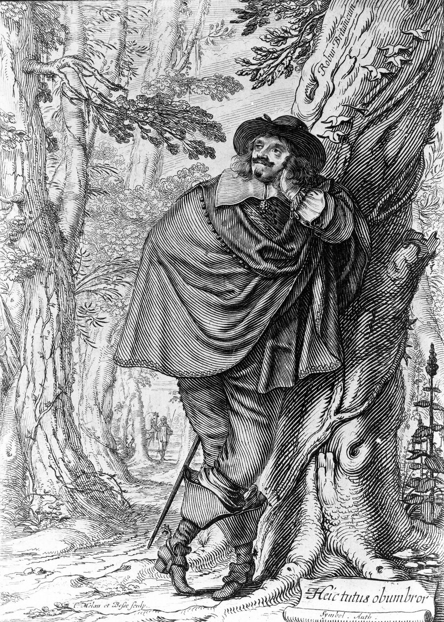 Portræt af James Howel, af Abraham Bosse og Claude Mellan, 1641 af French School