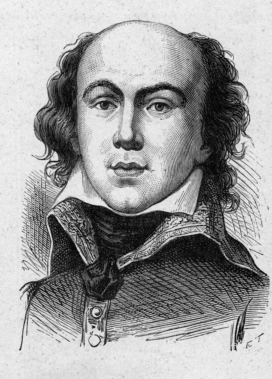 Portræt af Jean-Baptiste (Jean Baptiste) Annibal Aubert du Bayet (DuBayet) (1757-1797) fransk politiker og general. af French School