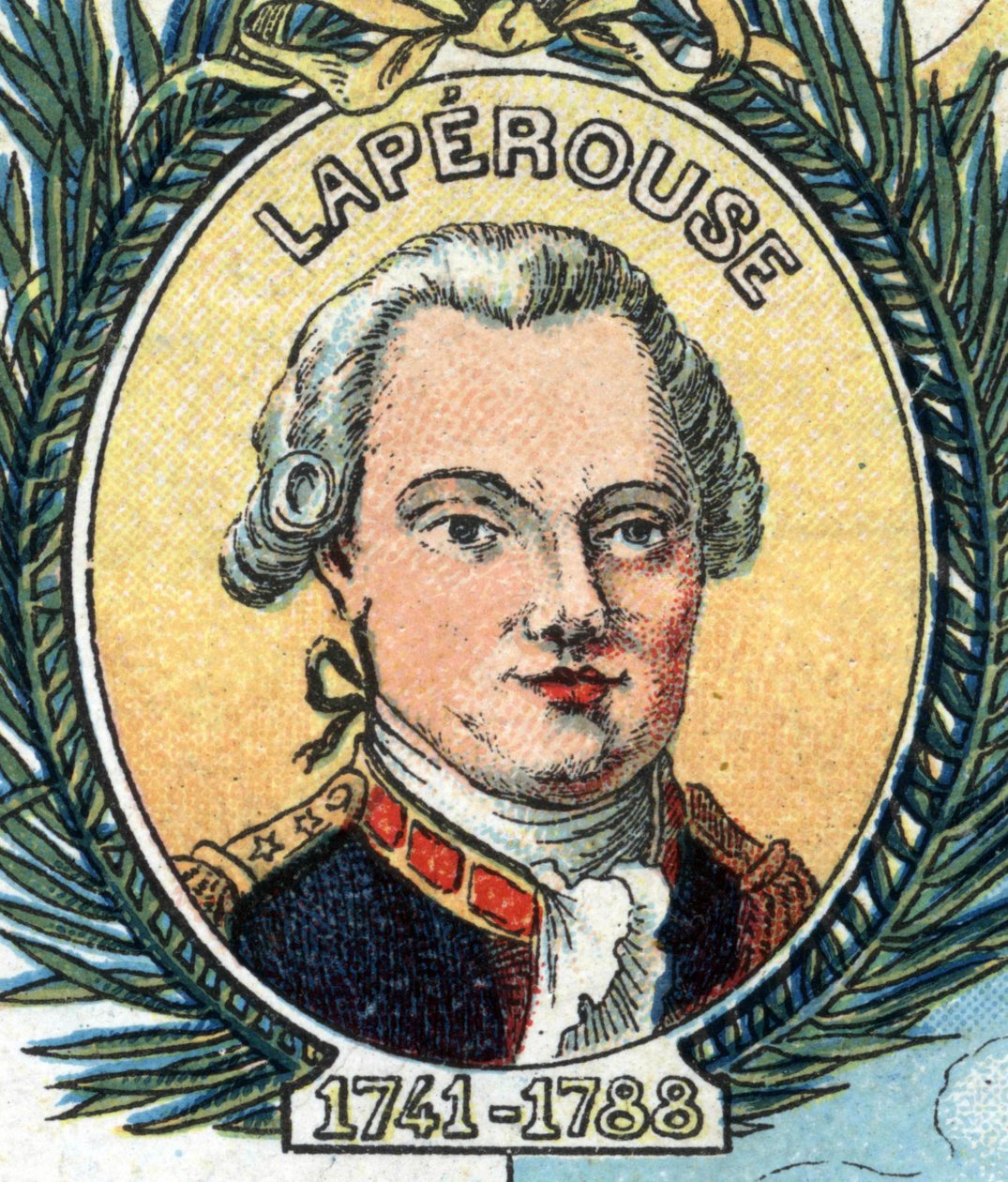 Portræt af Jean-Francois Galaup, greve af La Perouse (Jean Francois Laperouse af French School