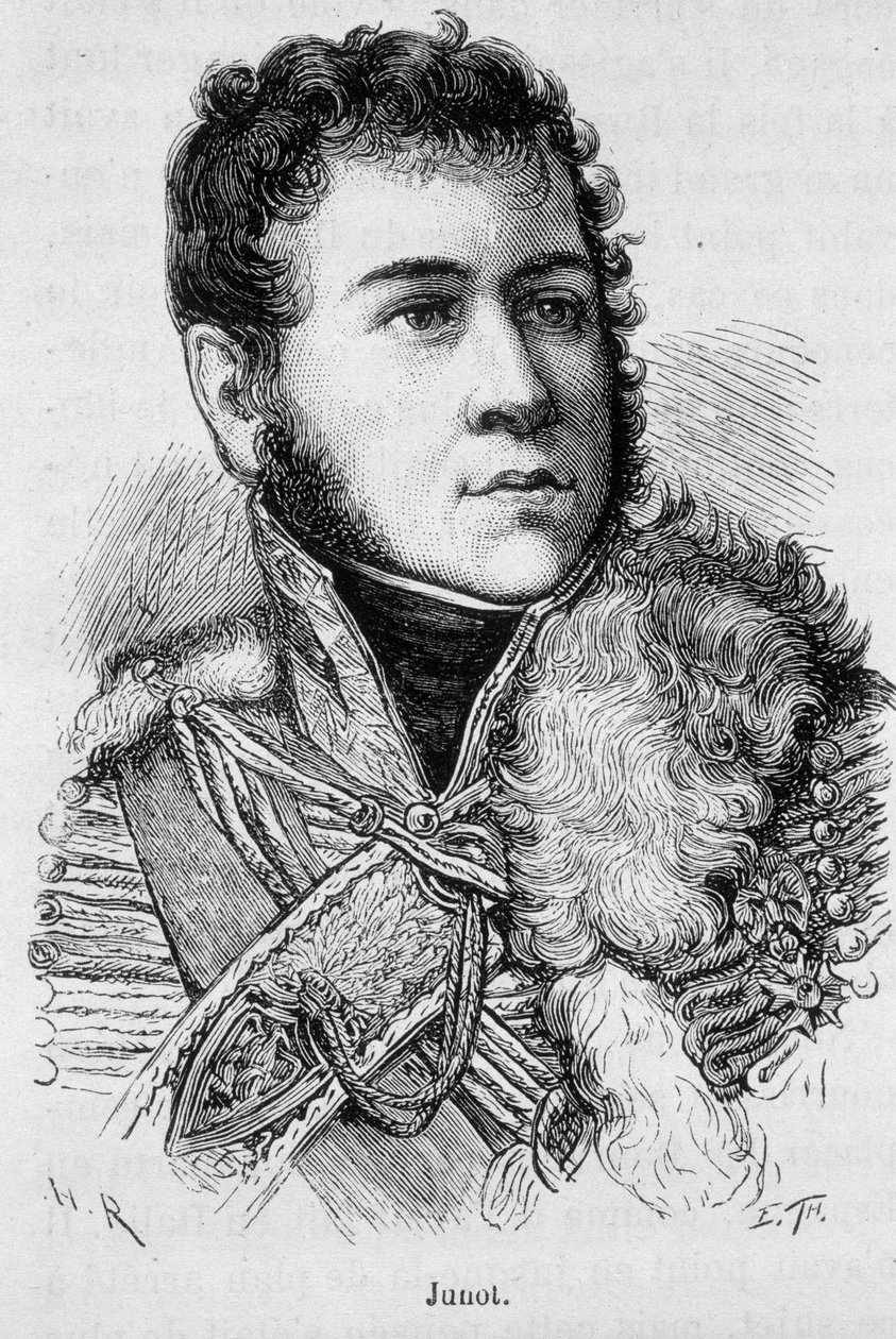 Portræt af Jean Andoche Junot (Jean-Andoche) (1771-1813), hertug af Abrantes, fransk general - i ""L
