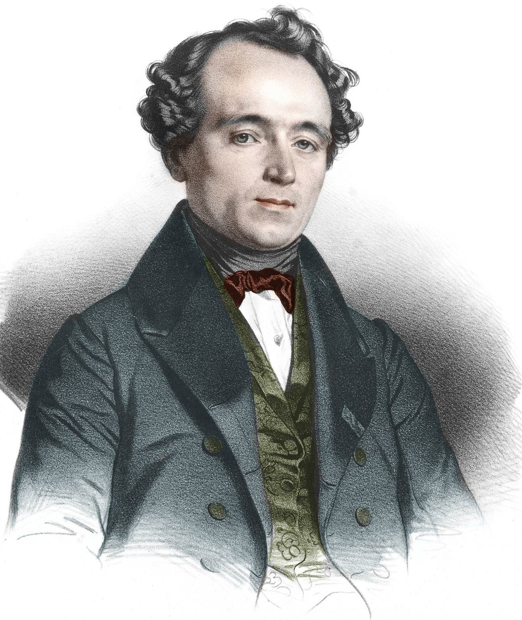 Portræt af Jean Baptiste (Jean-Baptiste) Andre Dumas (1800-1884) fransk kemiker. af French School