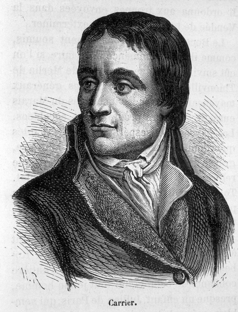 Portræt af Jean Baptiste Carrier (1756 - 1794), franske politikere - i "" L