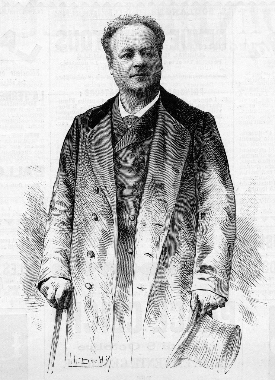 Portræt af Jean Berthelier (1830-1888), fransk skuespiller og sanger. af French School