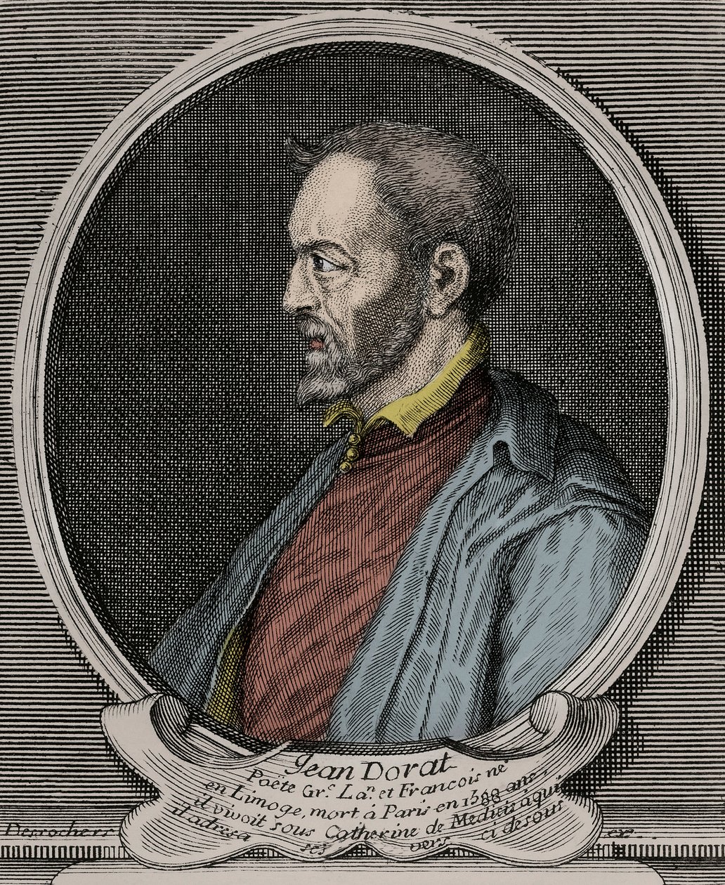 Portræt af Jean Dorat (Auratus af hans rigtige navn Jean Dinemandi af French School