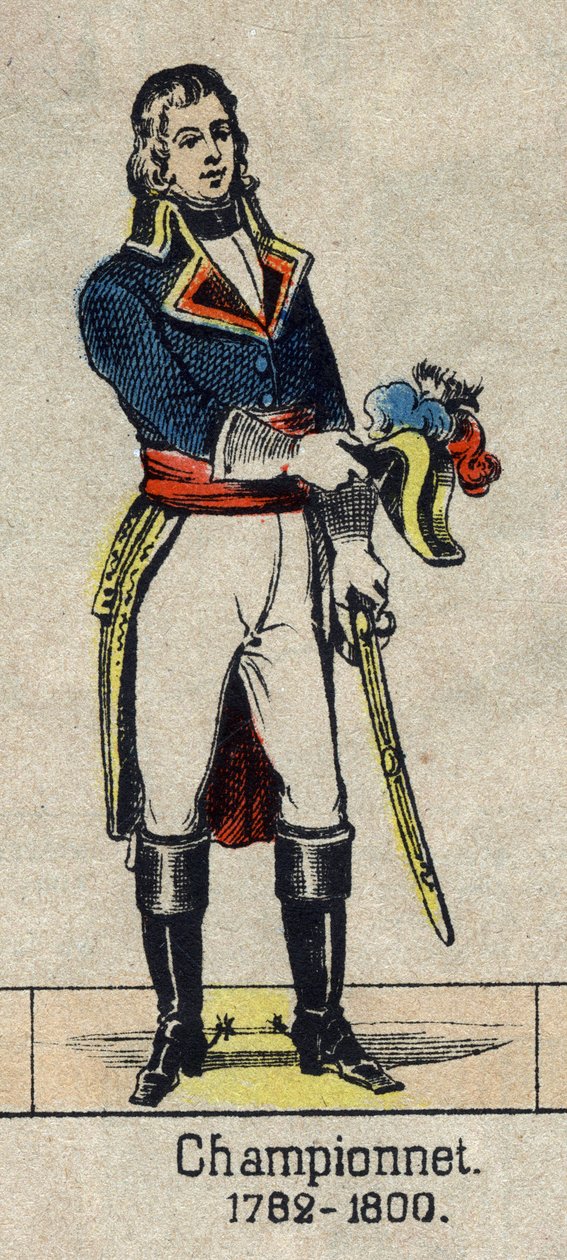 Portræt af Jean Etienne Championet, general francais (1762-1800). Billede af Epinal fra slutningen af det 19. århundrede. af French School