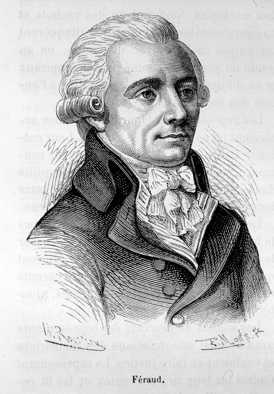 Portræt af Jean Feraud (eller Ferraud), fransk politiker (1764-1795) - i "" L