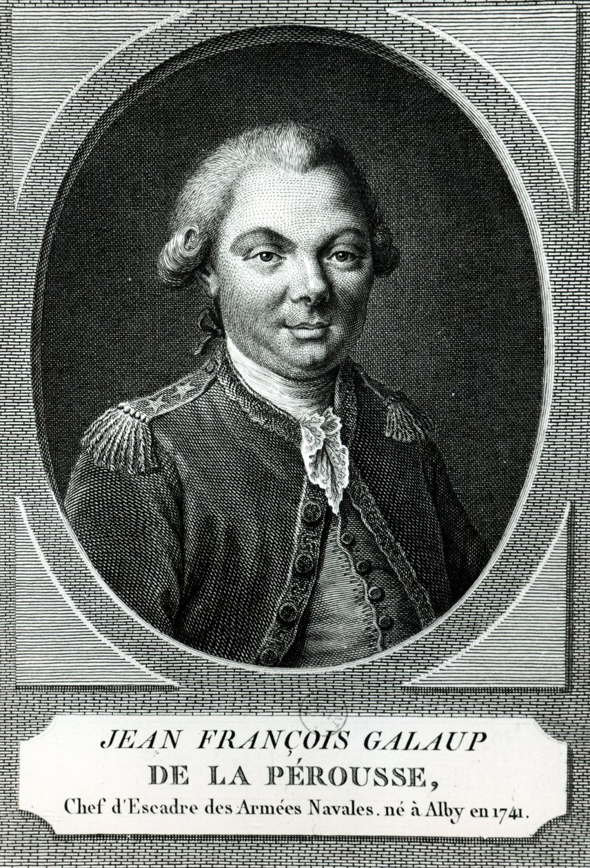 Portræt af Jean Francois Galaup de la Perouse (1741-88) af French School
