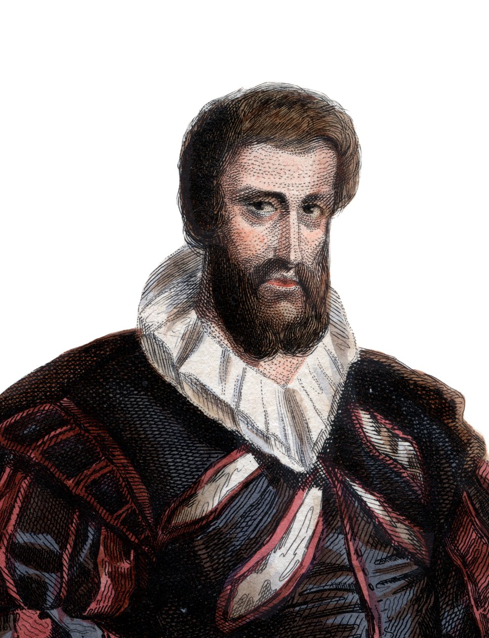 Portræt af Jean Goujon (1510-c.1566), fransk billedhugger og arkitekt. af French School