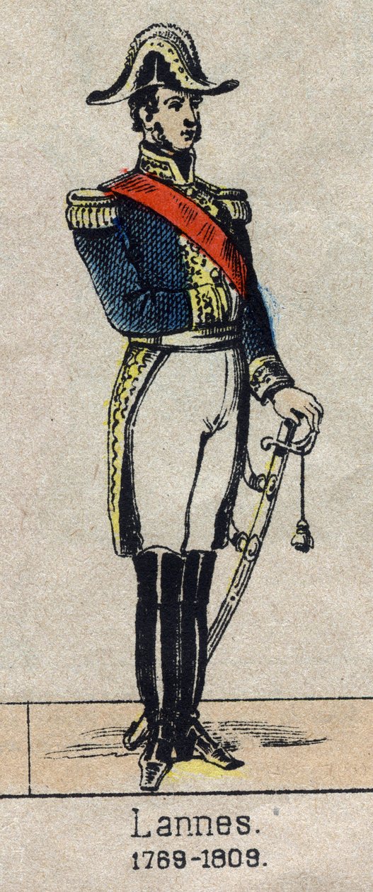 Portræt af Jean Lannes, hertug af Montebello, Marechal af Frankrig (1769-1809) Billede af Epinal fra slutningen af det 19. århundrede. af French School