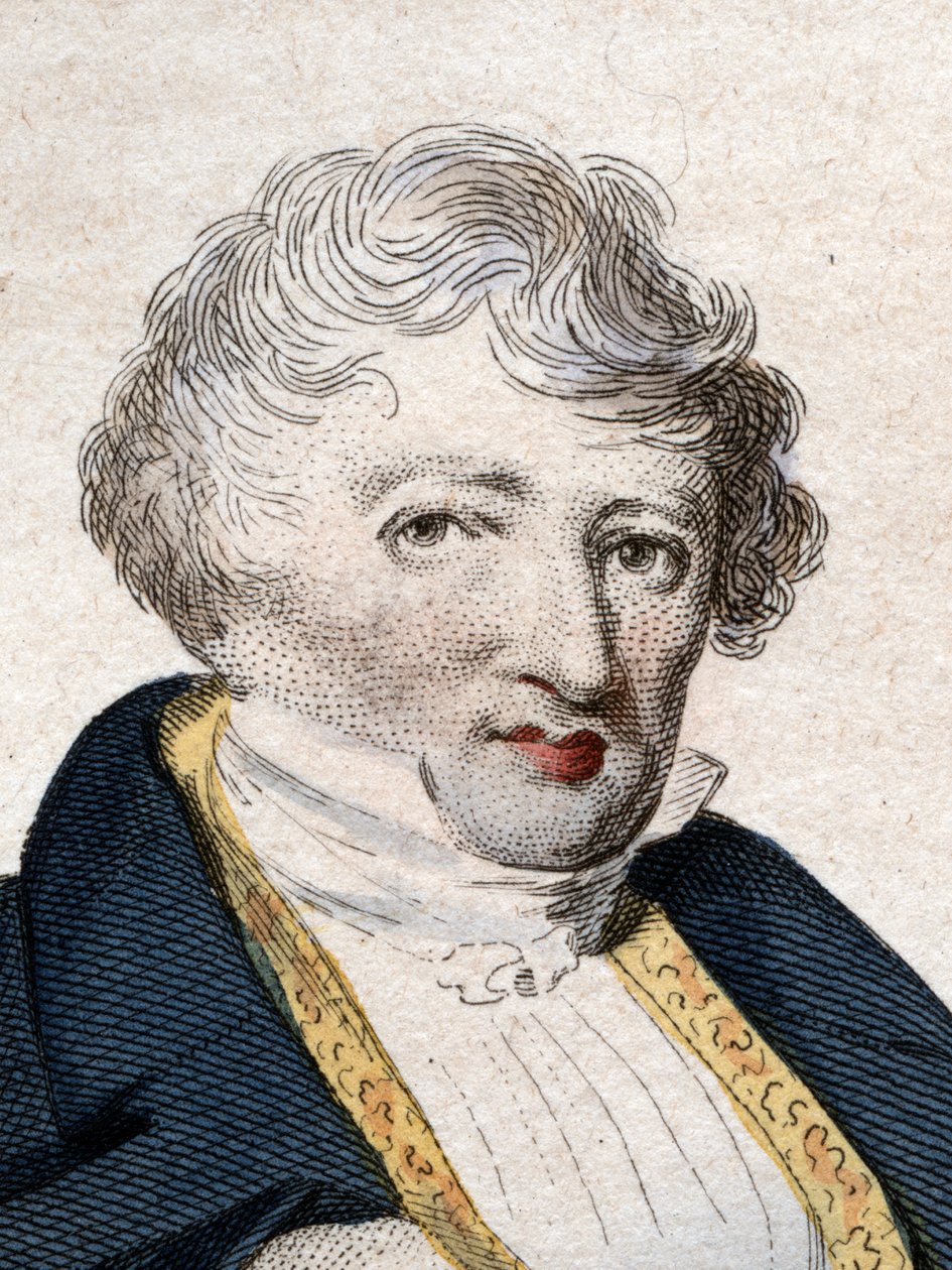 Portræt af Jean Leopold Nicolas Frederic Cuvier kendt som Georges Cuvier (1769-1832), fransk naturforsker og zoolog. af French School