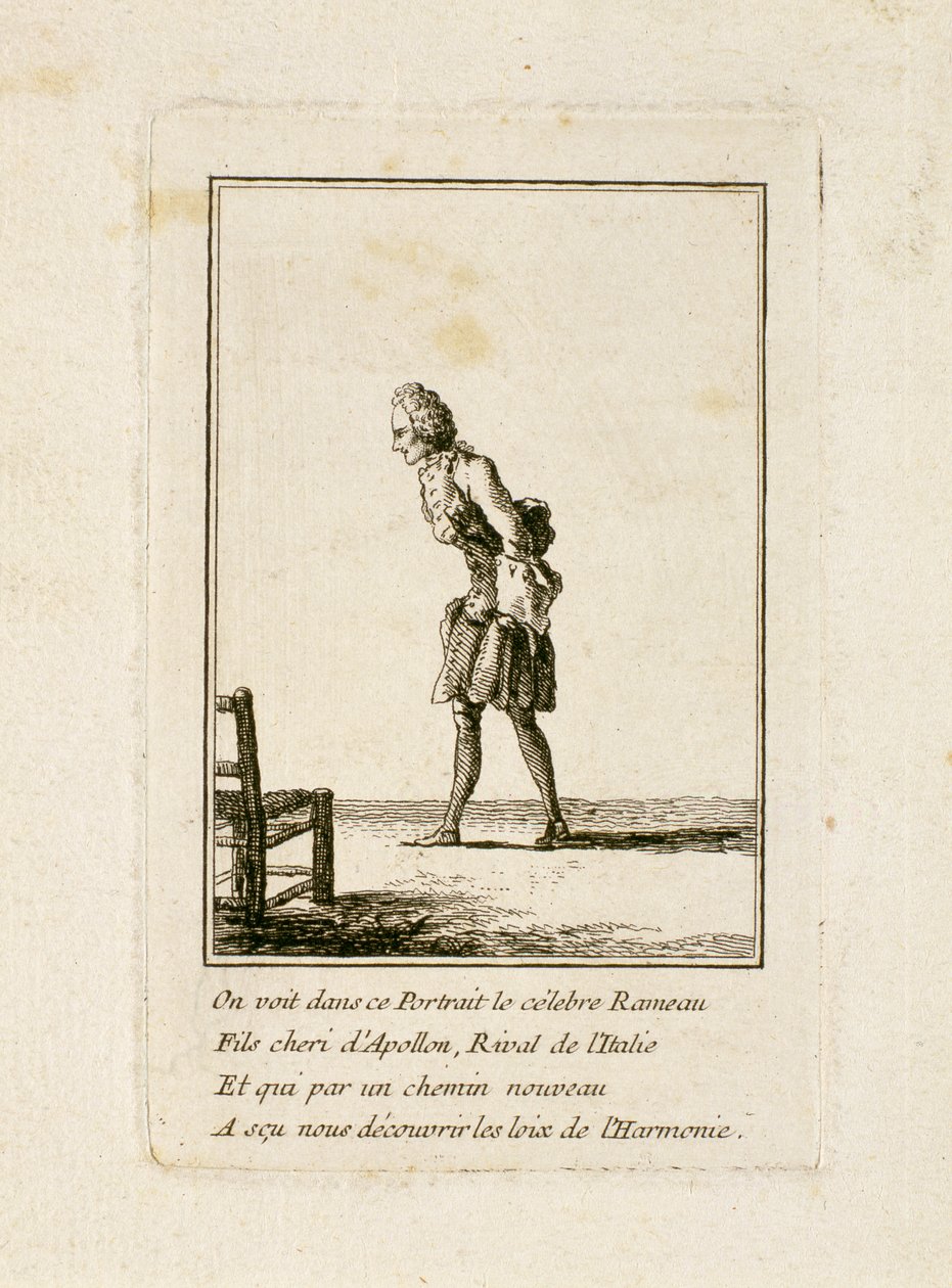 Portræt af Jean-Philippe Rameau (1683-1764) af French School