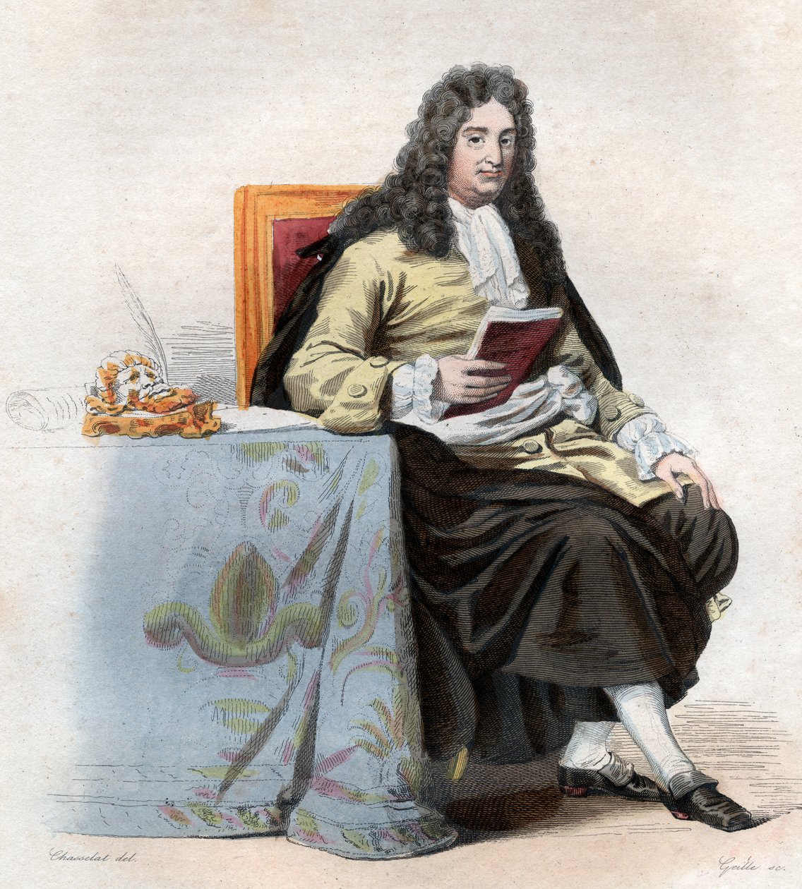 Portræt af Jean Racine (1639-1699), fransk dramatiker. af French School