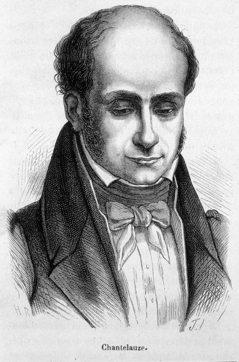 Portræt af Jean de Chantelauze (1787-1859), justitsminister. af French School