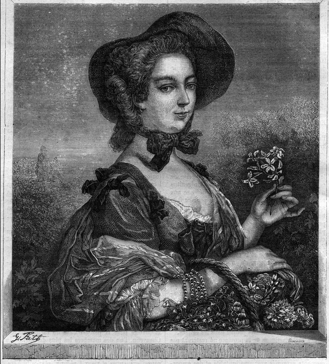 Portræt af Jeanne Antoinette Poisson, Marquise af Pompadour (kendt som Madame de Pompadour af French School