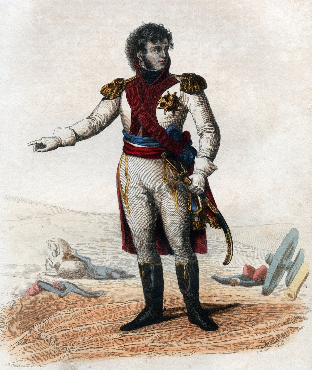 Portræt af Joachim Murat (1767-1815), marskal af Frankrig og storadmiral. af French School