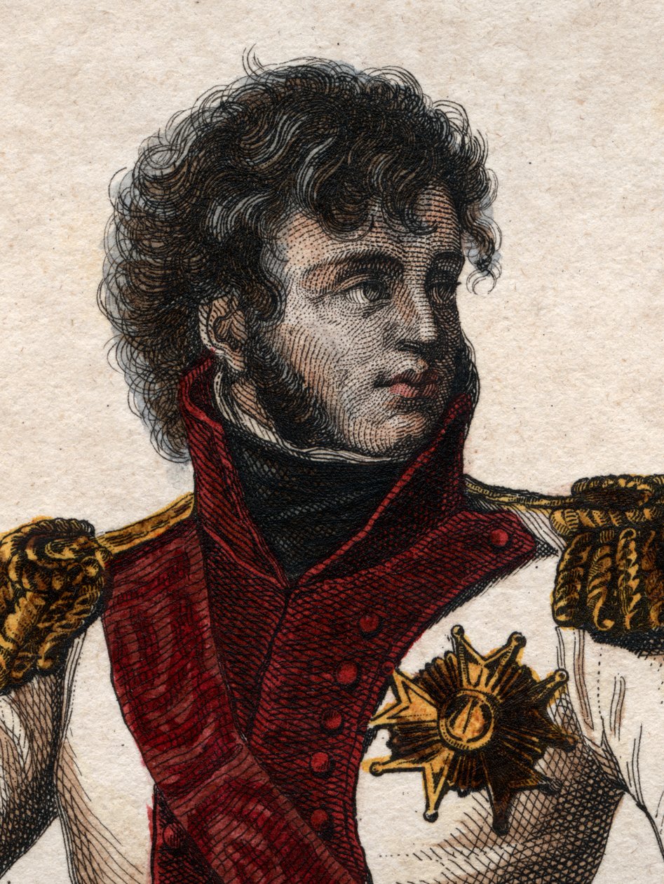 Portræt af Joachim Murat (1767-1815), marskal af Frankrig og storadmiral. af French School