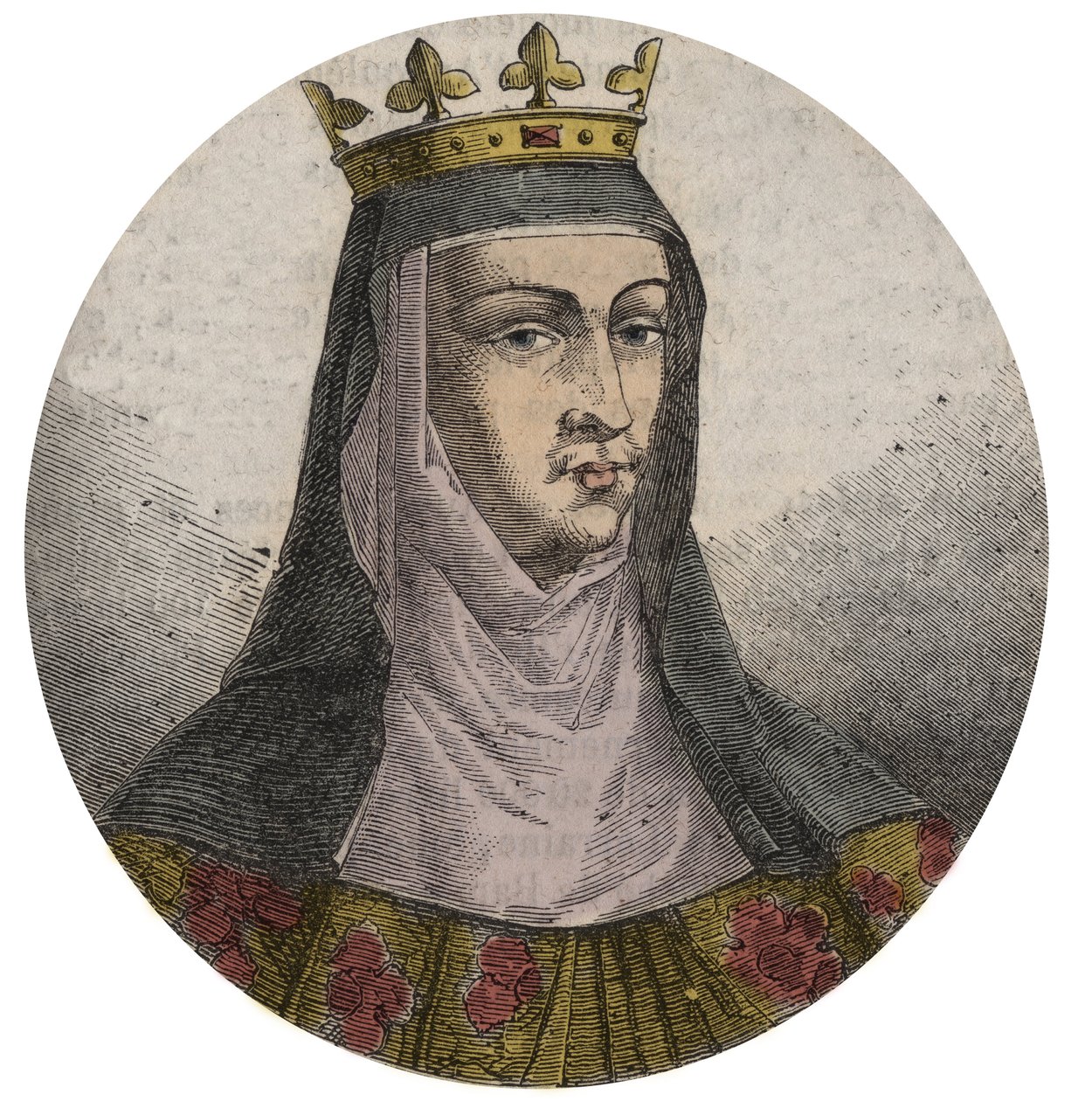 Portræt af Jeanne af Frankrig (1464-1505) (eller af Valois) Dronning af Frankrigs hustru af Ludvig XII - Jeanne af Frankrig og Valois (1464-1505) af French School