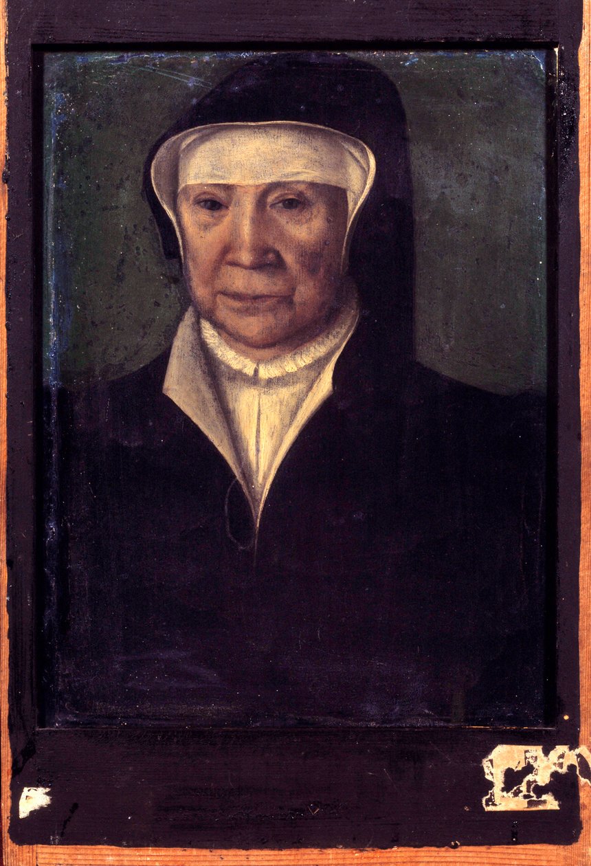 Portræt af Jeanne af Navarra (1273-1305), dronning af Frankrig Maleri af den franske skole. 16. århundrede. Svag. 0,25 x 0,20 m. Versailles. Chateau Museum af French School