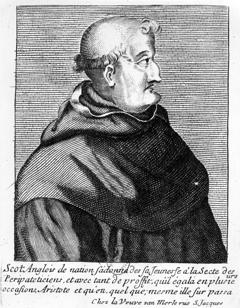 Portræt af John Duns Scotus (c.1265-c.1308) af French School