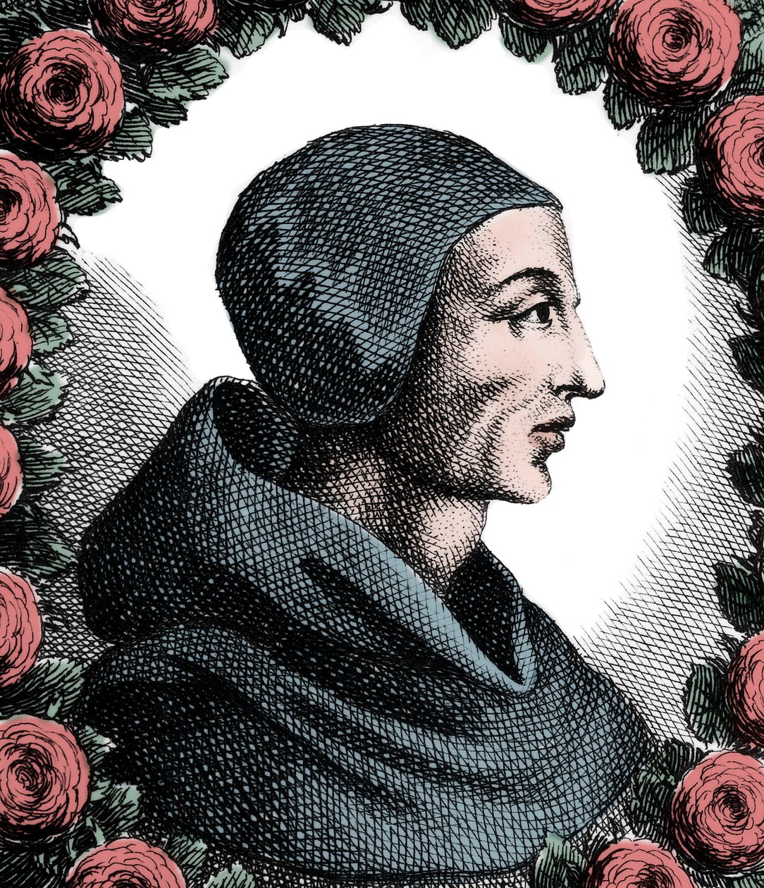 Portræt af John Duns Scotus (c.1265-c.1308). af French School