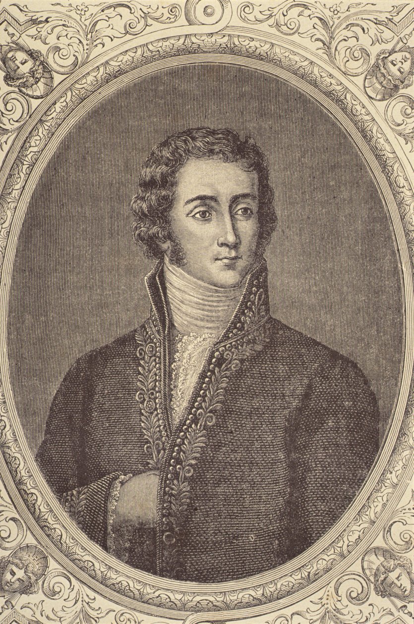 Portræt af Joseph Fouche, hertug af Otranto (1763-1829) (gravering) af French School