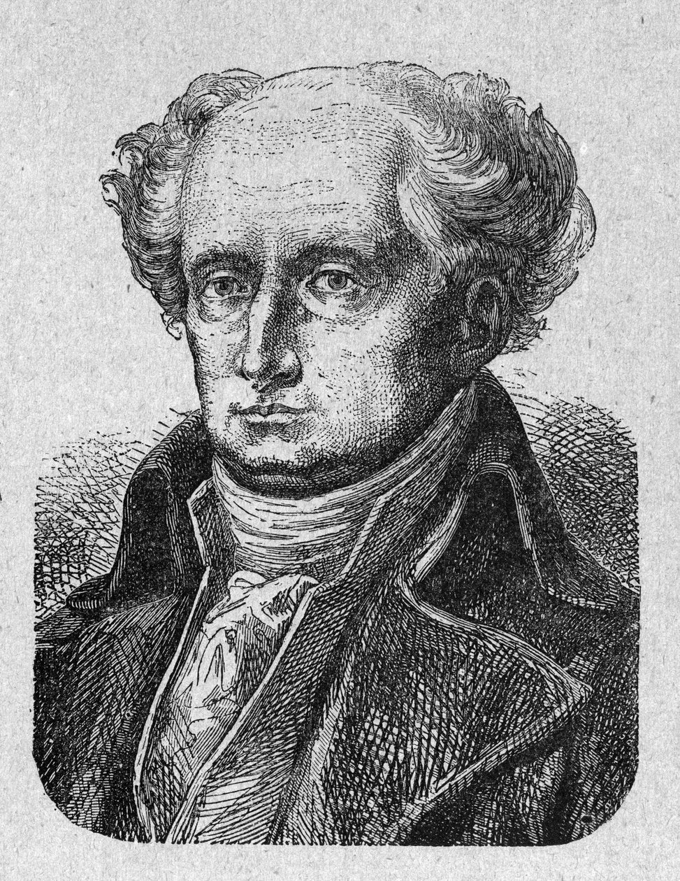 Portræt af Joseph Jerome Simeon (1749-1842), fransk advokat og politiker Gravering fra 1889. Privat samling. af French School