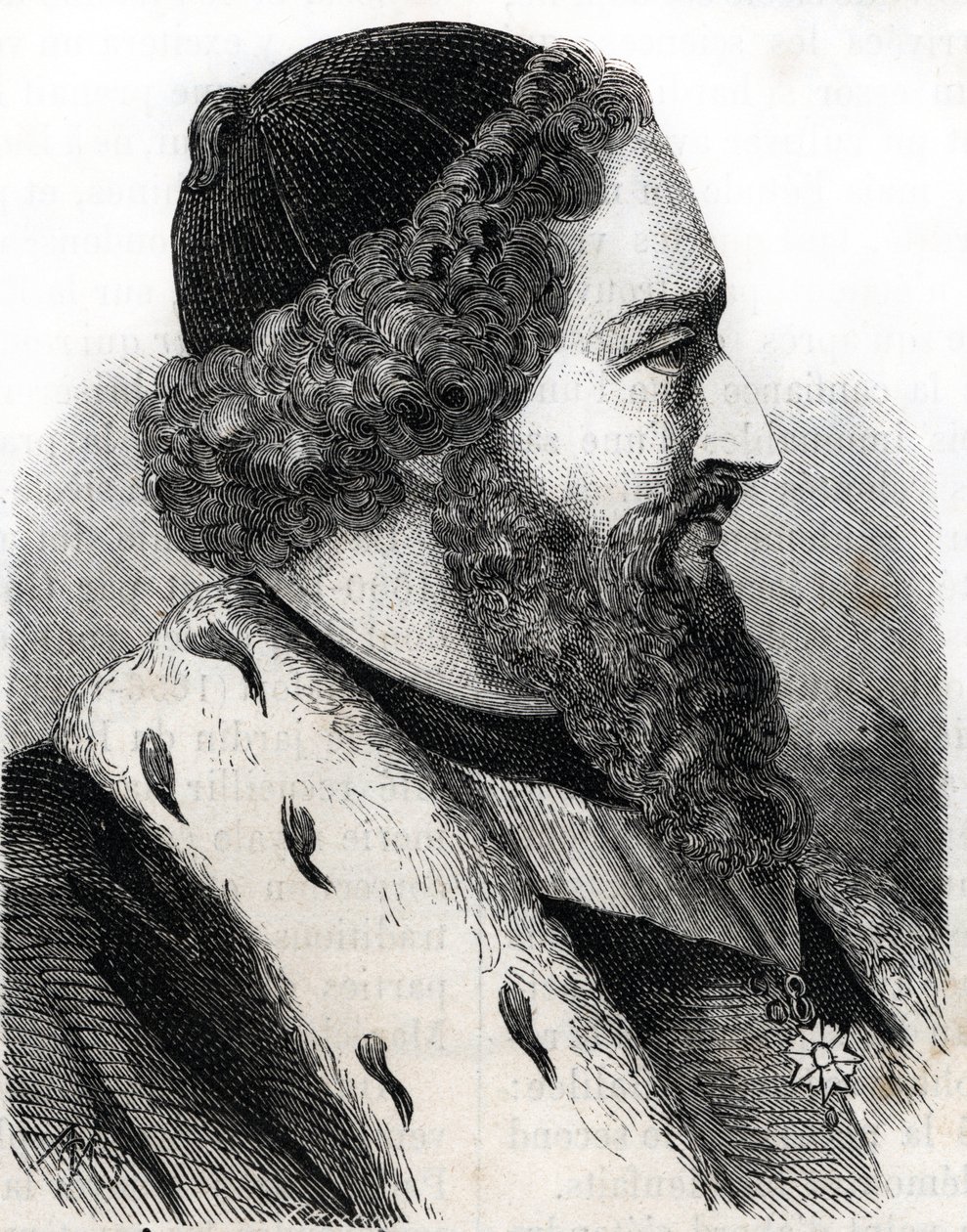 Portræt af Joseph Pitton de Tournefort (1656-1708) (gravering) af French School