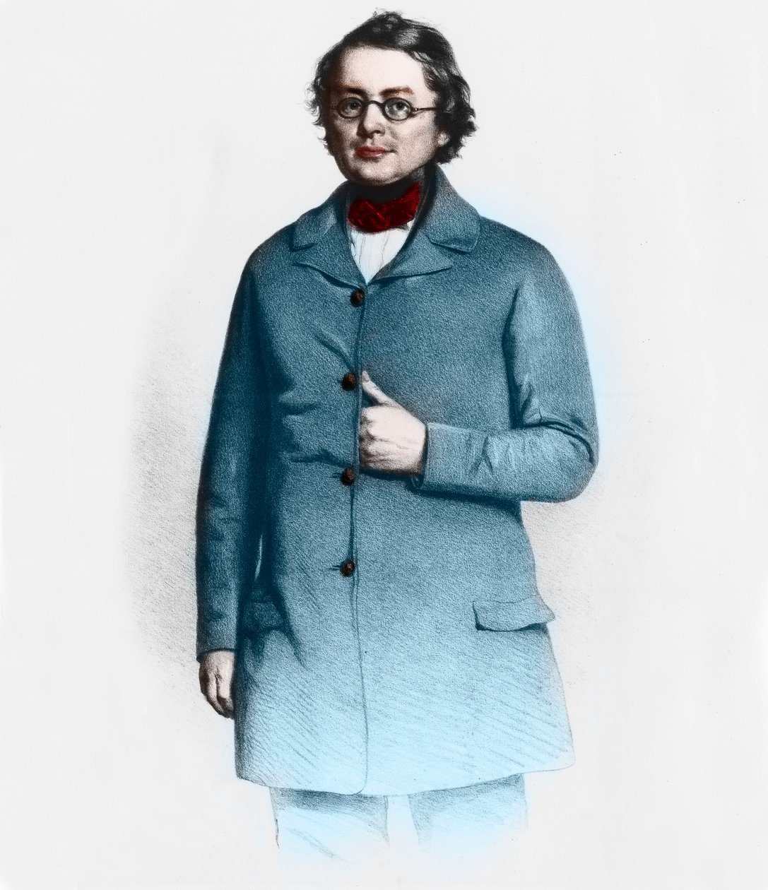 Portræt af Joseph Skoda (1805-1881), tjekkisk læge, medicinsk professor og hudlæge. af French School