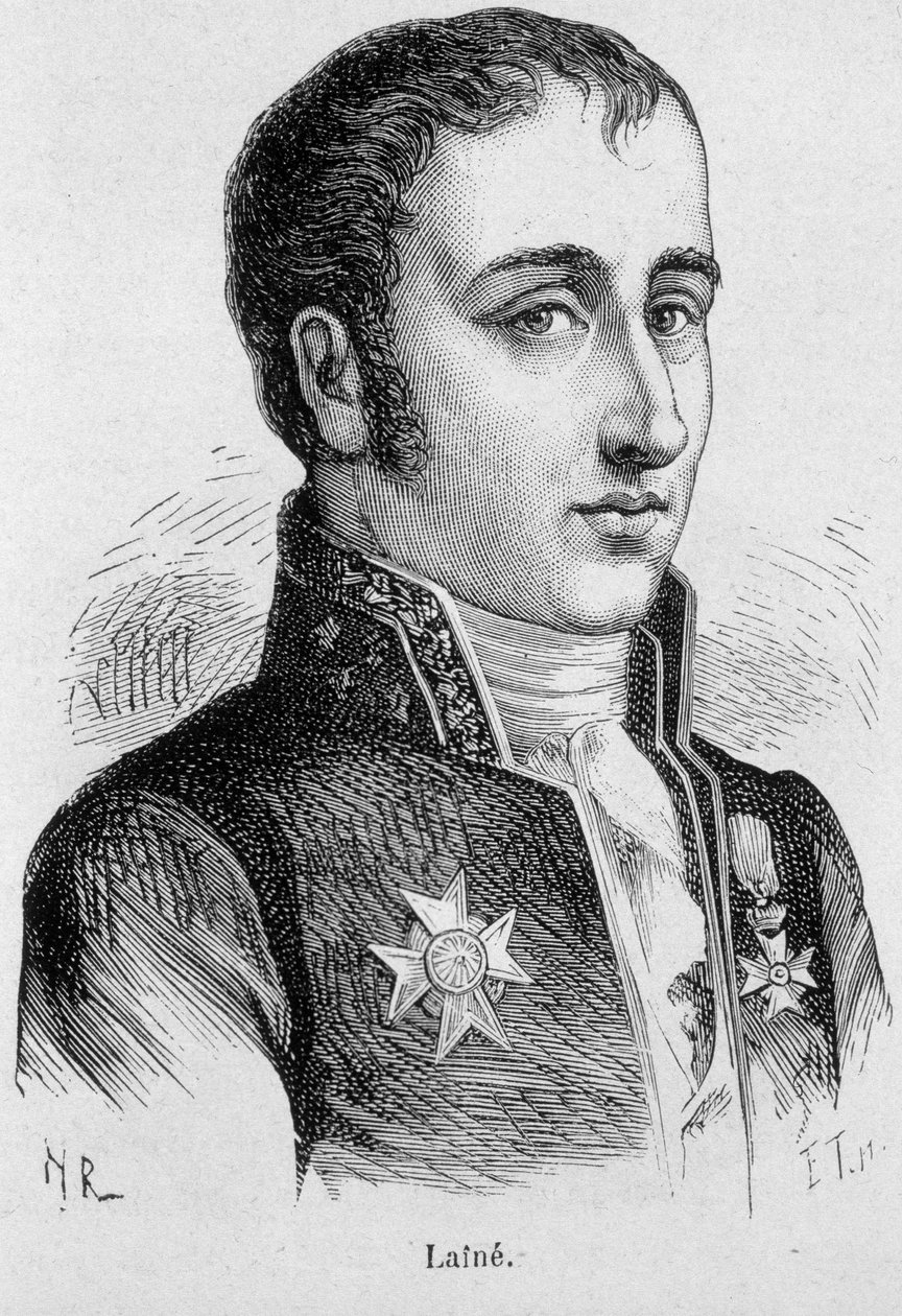 Portræt af Joseph, Viscount Lainé (1767 - 1835), fransk politiker - i "L